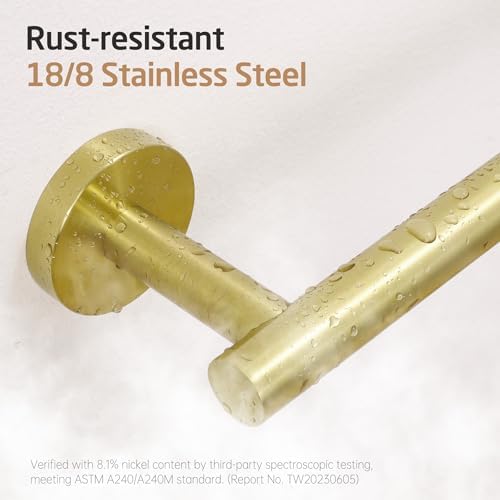 Sturdy Gold Toilet Paper Holder