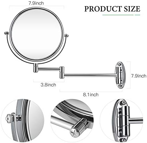7X Wall-Mounted Makeup Mirror