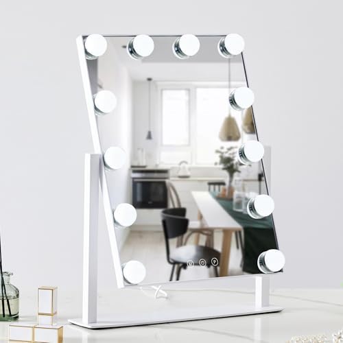 HIEEY 360 Rotating Vanity Mirror with 5X Magnification