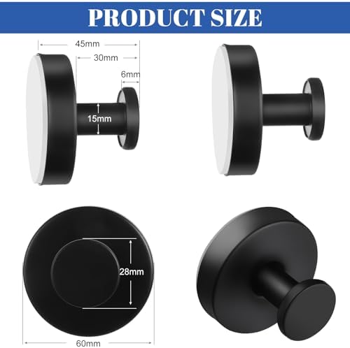 Stainless Steel Suction Cup Hooks 4-Pack
