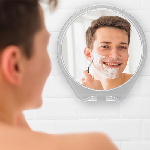 HoneyBull fogless shower mirror sleek and easy for shaving