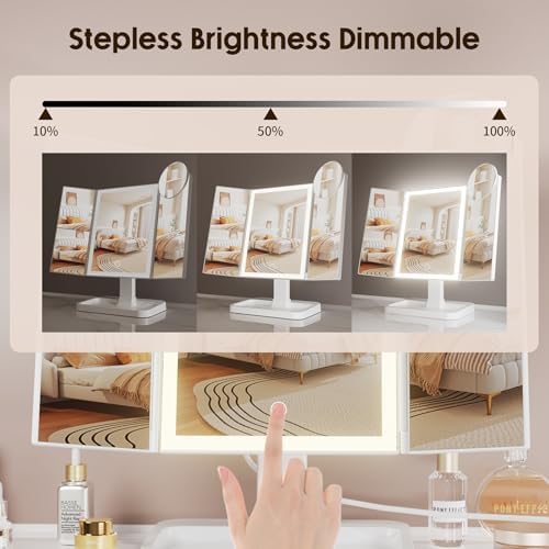 FRANO Makeup Mirror with Lights and Magnification