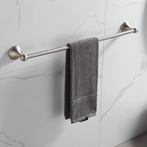 Bathroom Accessory Set Adjustable Towel Bar with Brushed Nickel 4-Piece