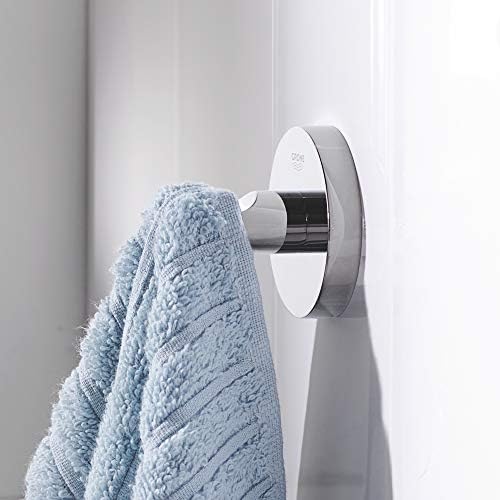 GROHE Essentials Wall-Mounted Bathroom Robe Hook Starlight Chrome