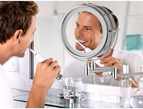 6-inch LED makeup mirror with 360 swivel