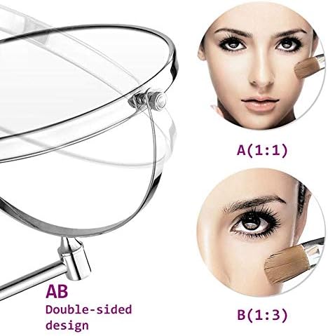 3-Piece Handheld Cosmetic Mirror Set for Travelers