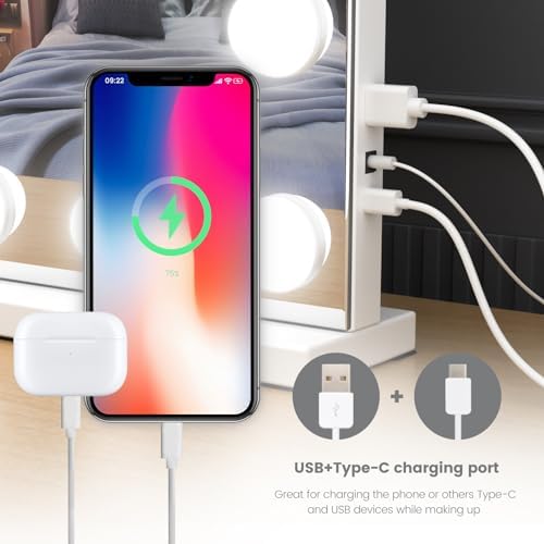 Luxury 10X Magnifying Vanity Mirror with 3 Lighting Modes