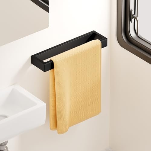 KES Stainless Steel Towel Holder Black Bathroom Towel Holder Matte Black