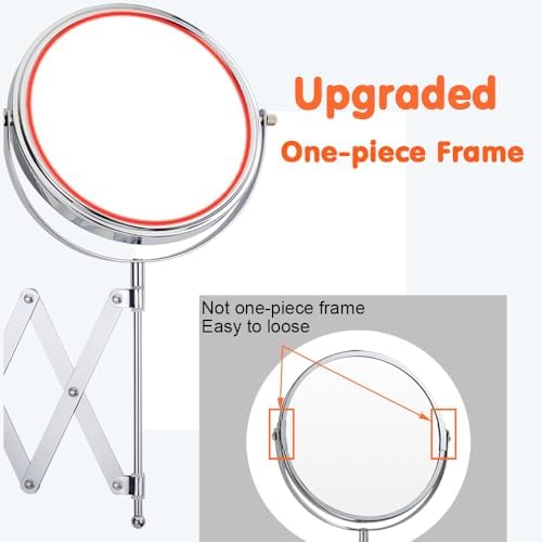 WELL W LINK 7 Inch Wall Mounted Makeup Mirror