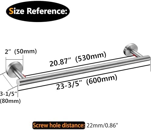 Bath Towel Holder Bar Brushed Nickel stainless steel