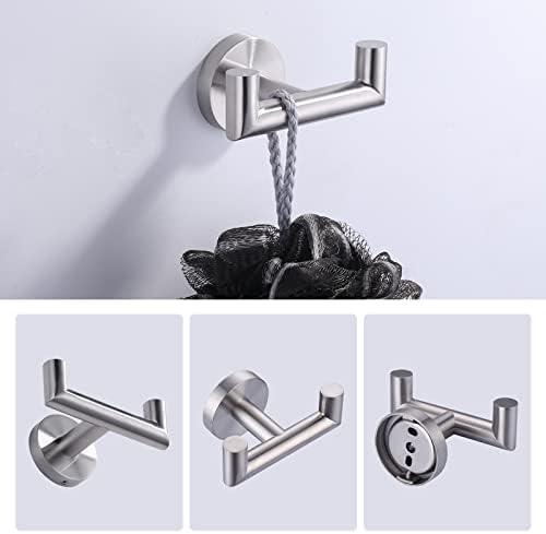 Heavy Duty Stainless Steel Double Towel Hook