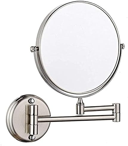 Wall-Mounted Double-Sided Shaving Mirror with 3x-5x Magnification