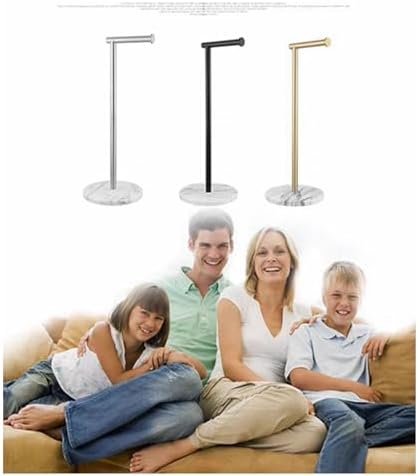 26 Tall Marble Toile Paper Holder - Rust-Proof Steel With Anti-Slip Pads