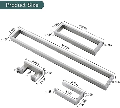Stainless Steel Towel Bar Set for Your Bathroom