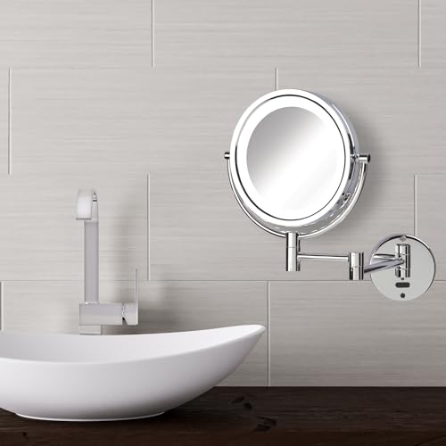 JERDON Wall-Mounted Makeup Mirror