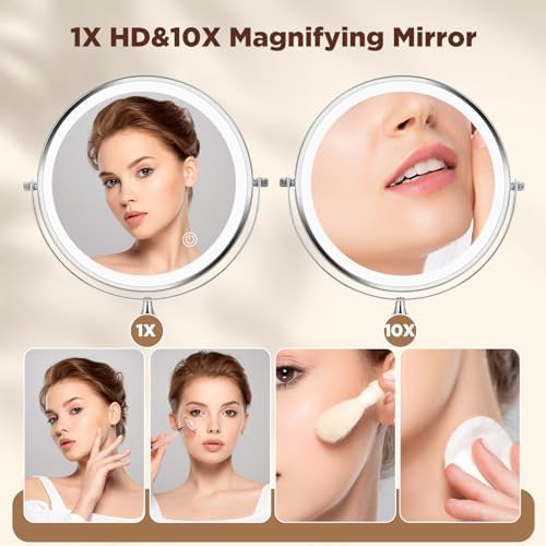 Double-Sided Vanity Mirror