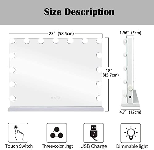 Zdorzi FIOHOME 22x18 Vanity Mirror