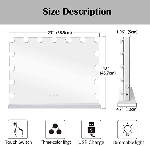 BENDIC 10X Vanity Mirror with 3 Lighting Modes