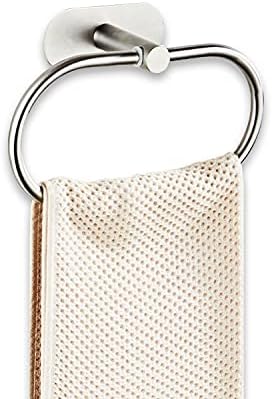 Self Adhesive Towel Ring Brushed Nickel 100 Stainless Steel
