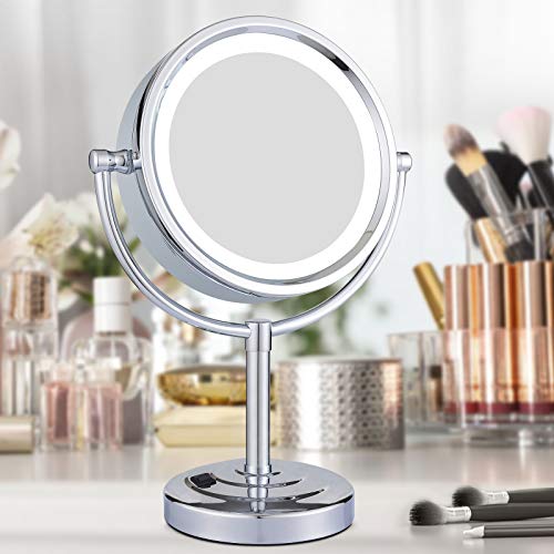GURUN 85-inch LED Magnifying Mirror Vanity Dual Sided 10X