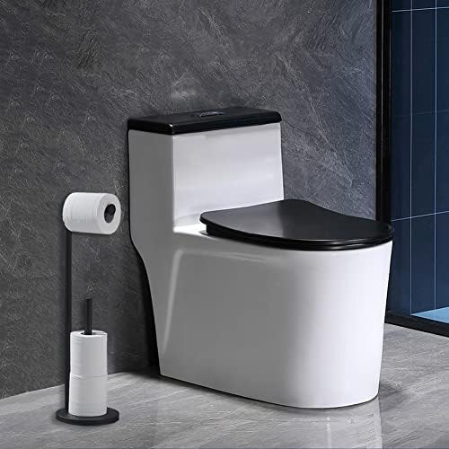 Matte Black Stainless Steel Toilet Paper Holder Easy to Install Durable