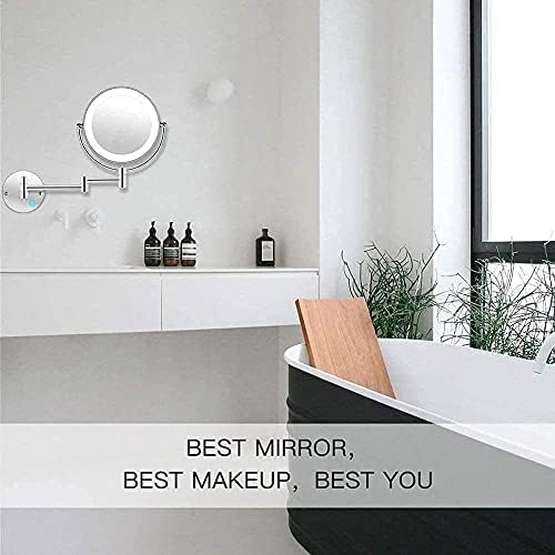 8 Wall Mounted Makeup Mirror - Double Sided Shaver Safety Mirror