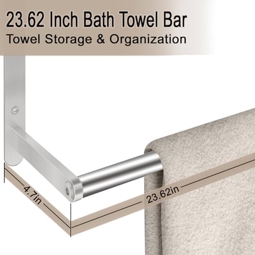 VOTZAAQ 24 Inch 3-Tier Towel Rack Wall Mounted