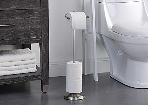 SunnyPoint bathroom toilet paper holder with reserve function polished chrome