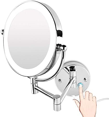 Professional Dual-Sided Wall Mount Makeup Mirror with Instant Beauty