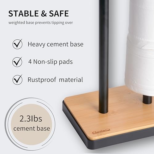 Clasin Home Toilet Paper Holder Stand