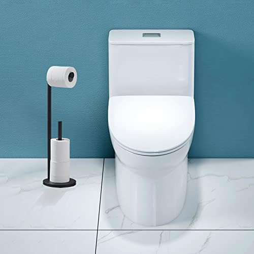 Matte Black Stainless Steel Toilet Paper Holder Easy to Install Durable