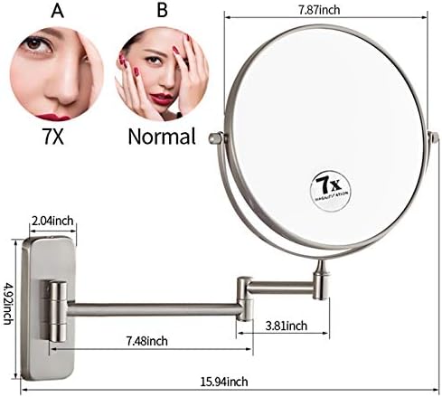 Double-Sided Makeup Mirror 8 Bathroom Vanity Mirror
