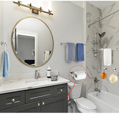 6-Piece Brushed Nickel Bathroom Set