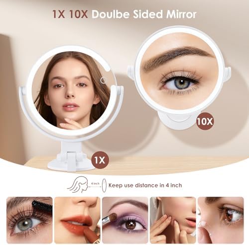 10x Magnifying Shower Mirror for Men