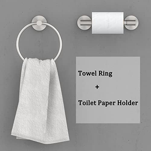 Sturdy Stainless Steel Toilet Paper Holder Towel Rings