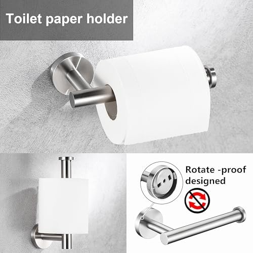 6-Piece Brushed Nickel Bathroom Set