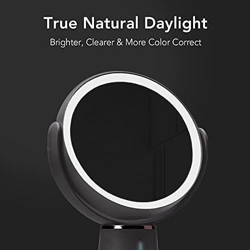 Fancii LED Lighted Magnifying Makeup Mirror with 1x10x Rechargeable Adjustable Brightness