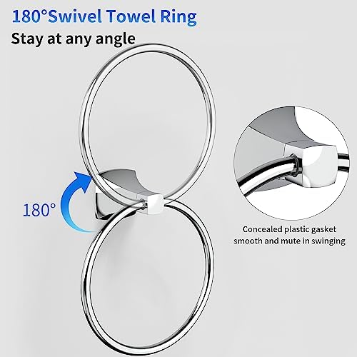 Stylish Durable Towel Holder for Bathroom Kitchen Small Space Use
