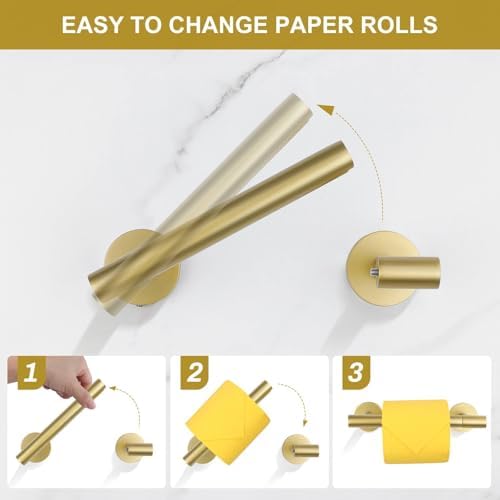 Powder Coated Gold Toilet Paper Holder