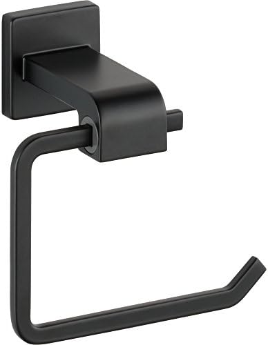 Delta Matte Black Toilet Paper Holder Durable Functional for Your Bathroom