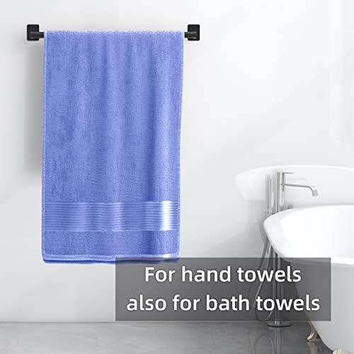 24-inch Matte Black Bathroom Towel Bar