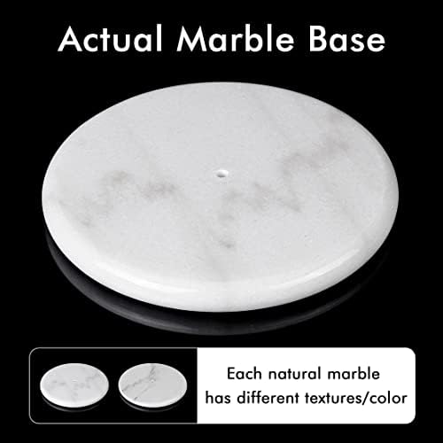KES Freestanding Toilet Paper Holder withNatural Marble Base and Stainless Steel Finish