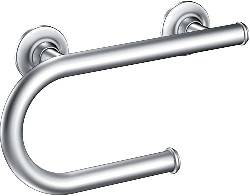 Moen LR2352DCH 8-Inch Chrome Grab Bar with Toilet Paper Holder 1