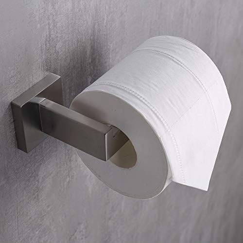 TASTOS Stainless Steel Toilet Paper Holder Modern Design Durable Rust-Resistant