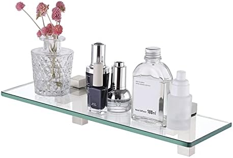Sturdy Tempered Glass Bathroom Shelf