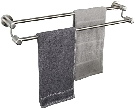 TocTen Double Towel Rod for Bathroom Heavy Duty Stainless Steel
