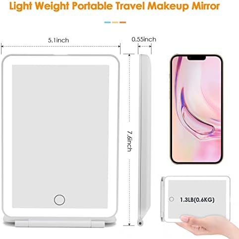 Scope of Style 72 LED Compact Travel Makeup Mirror with Touch Screen