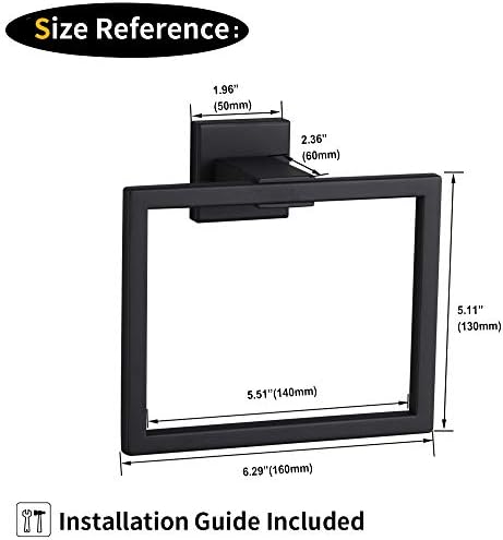 GERZWY Modern Stainless Steel Towel Holder Wall-Mounted bathroom towel Holder
