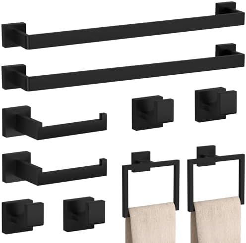 Premium Stainless Steel Bathroom Towel Bar Set 236 Inch for Home Use