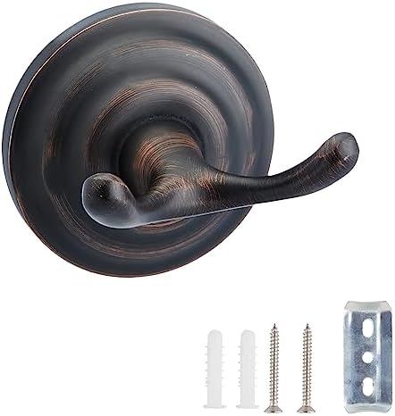 Stylish Zinc Alloy bathroom Robe Hook Oil Rubbed Bronze with 1-Year Warranty